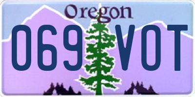 OR license plate 069VOT