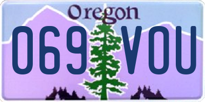 OR license plate 069VOU