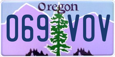 OR license plate 069VOV