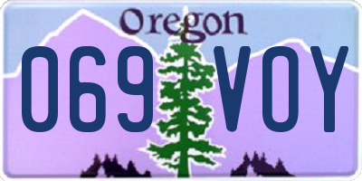 OR license plate 069VOY