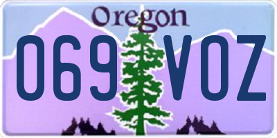 OR license plate 069VOZ