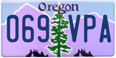 OR license plate 069VPA