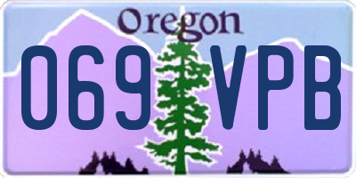 OR license plate 069VPB