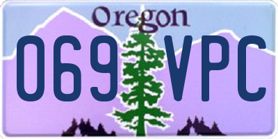 OR license plate 069VPC