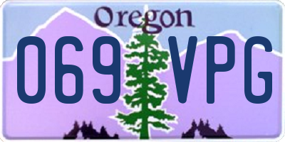 OR license plate 069VPG