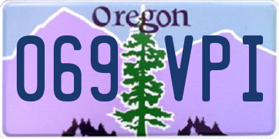 OR license plate 069VPI