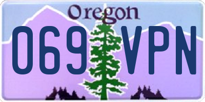 OR license plate 069VPN
