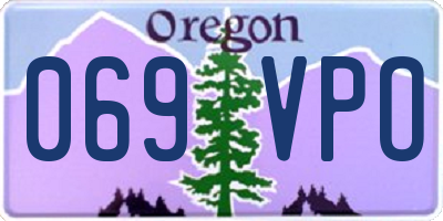 OR license plate 069VPO