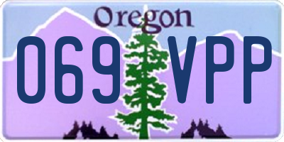 OR license plate 069VPP