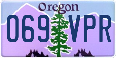 OR license plate 069VPR