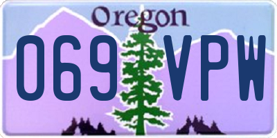 OR license plate 069VPW