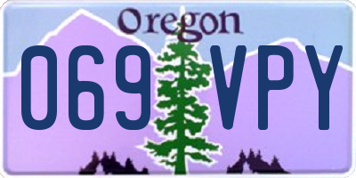 OR license plate 069VPY