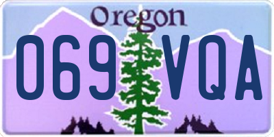 OR license plate 069VQA