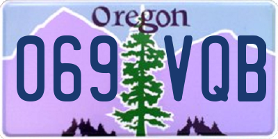 OR license plate 069VQB