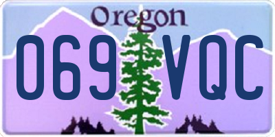 OR license plate 069VQC