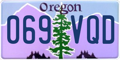 OR license plate 069VQD
