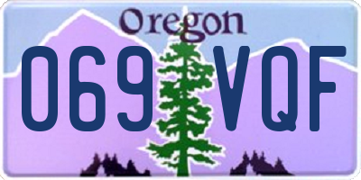 OR license plate 069VQF