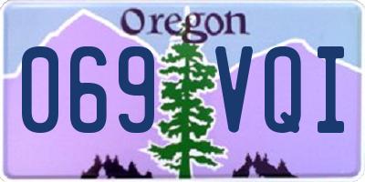 OR license plate 069VQI