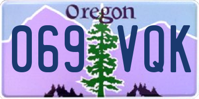 OR license plate 069VQK