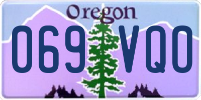OR license plate 069VQO
