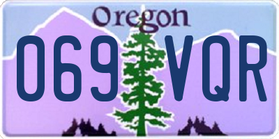 OR license plate 069VQR