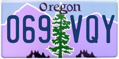 OR license plate 069VQY