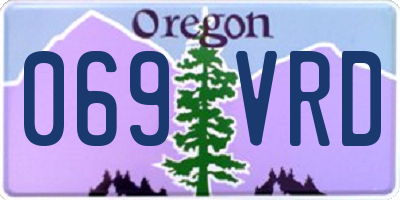 OR license plate 069VRD