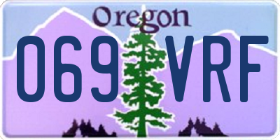 OR license plate 069VRF
