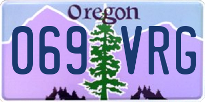 OR license plate 069VRG