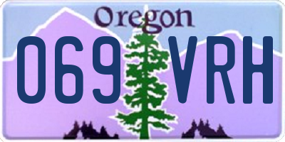 OR license plate 069VRH