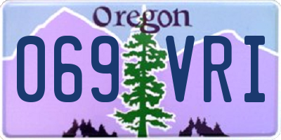 OR license plate 069VRI