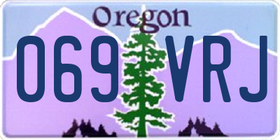 OR license plate 069VRJ