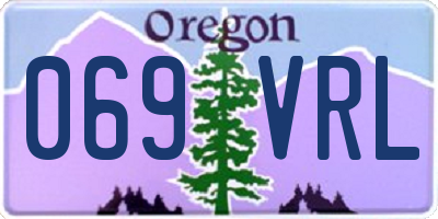 OR license plate 069VRL