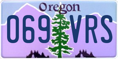 OR license plate 069VRS