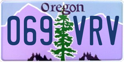 OR license plate 069VRV