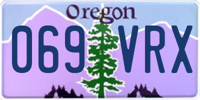 OR license plate 069VRX