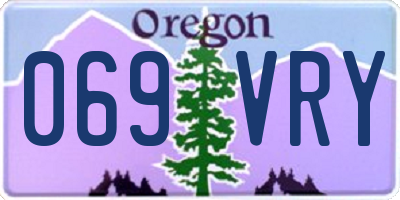 OR license plate 069VRY
