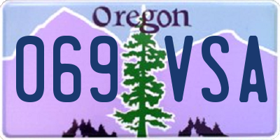 OR license plate 069VSA