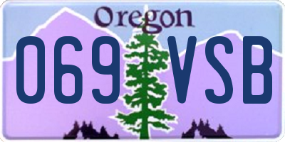 OR license plate 069VSB