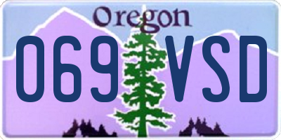 OR license plate 069VSD