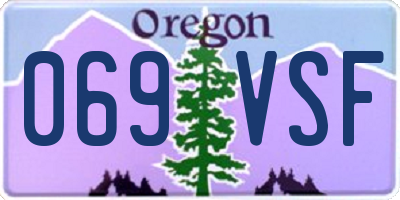 OR license plate 069VSF