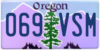 OR license plate 069VSM