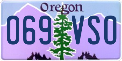 OR license plate 069VSO