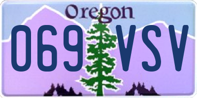OR license plate 069VSV