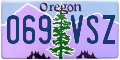 OR license plate 069VSZ