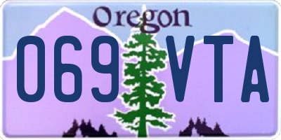 OR license plate 069VTA