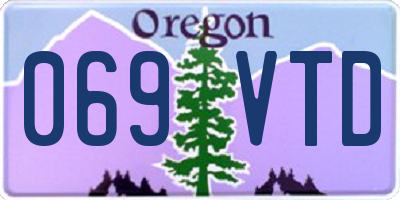 OR license plate 069VTD