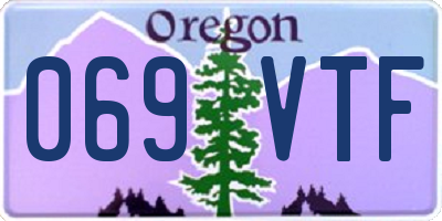 OR license plate 069VTF