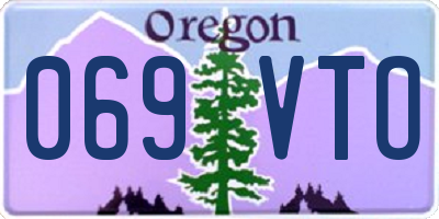 OR license plate 069VTO