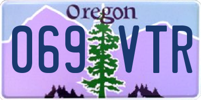 OR license plate 069VTR